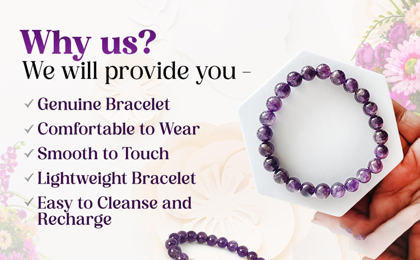 Elegant Amethyst Bracelet for Energy and Spiritual Healing Jewelry