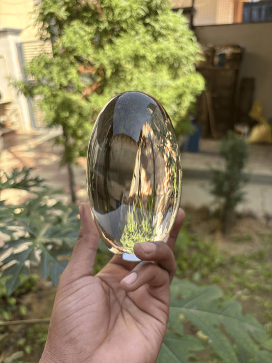 Clear Quartz Shiva Lingam | Hand-Carved Crystal Lingam for Meditation, Energy Healing & Spiritual Rituals