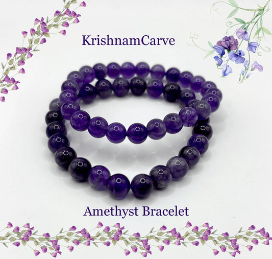 Elegant Amethyst Bracelet for Energy and Spiritual Healing Jewelry